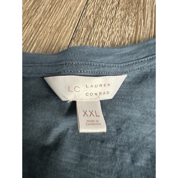 Lauren Conrad “You, Me & the Sea” Shirt – Women’s XXL – Blue – EUC - Picture 3 of 4